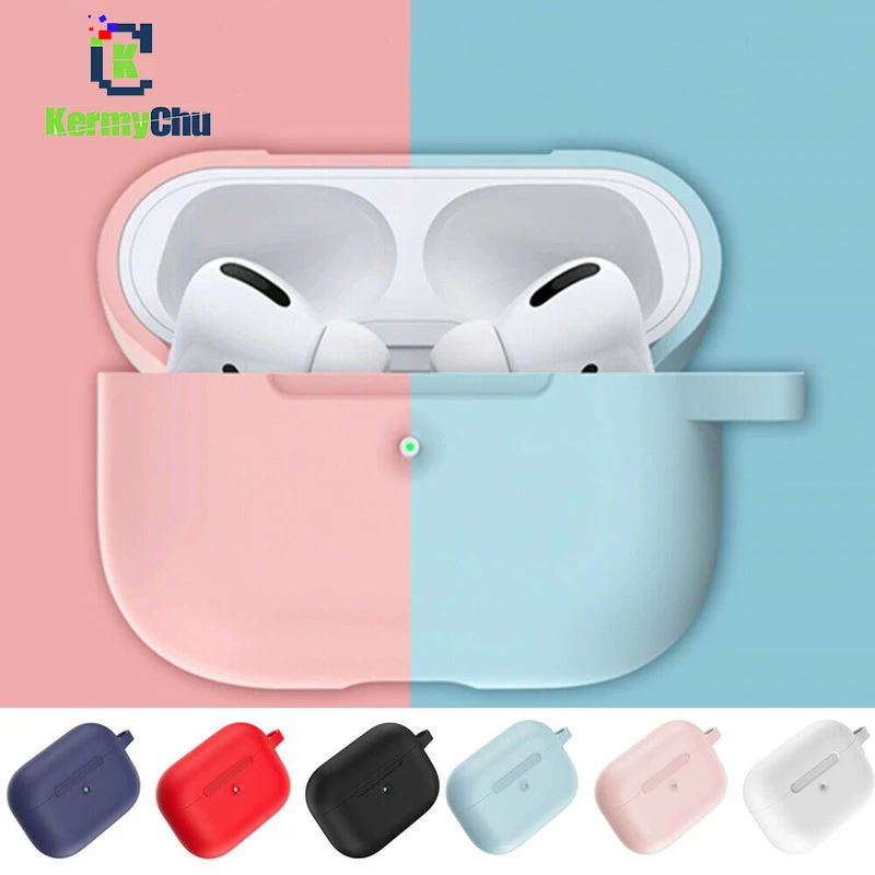 Силиконовый чехол для Apple Airpods Pro защитный мягкий резиновый наушников Bluetooth 3 |