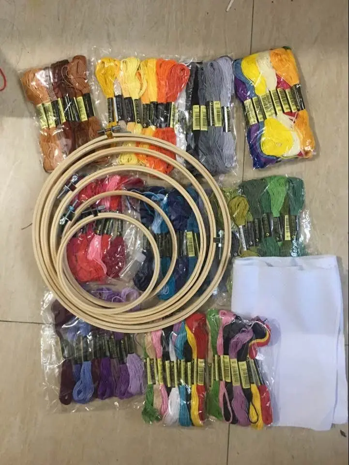50PCS THREADS Home Handcraft Cross Stitch Tool Kit Embroidery Starter Tools Needle | Дом и сад