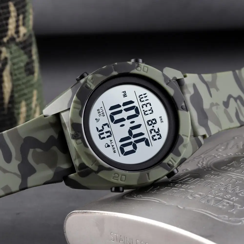 

SKMEI Chronos Для мужчин часы Водонепроницаемый светящиеся мужские спортивные часы Популярные Для мужчин s мужских часов, мужские армейские нару...