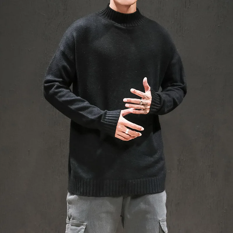 

2020 Spring Men Hip Hop Sweater Pullover Men Knitted Sweater Harajuku Streetwear Tops Casual Pullover LBZ190