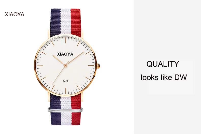 XIAOYA luxury brand COUPLE quartz watch fashion rose gold silver man dw watch style men dress watch 41mm/34mm relogio feminino
