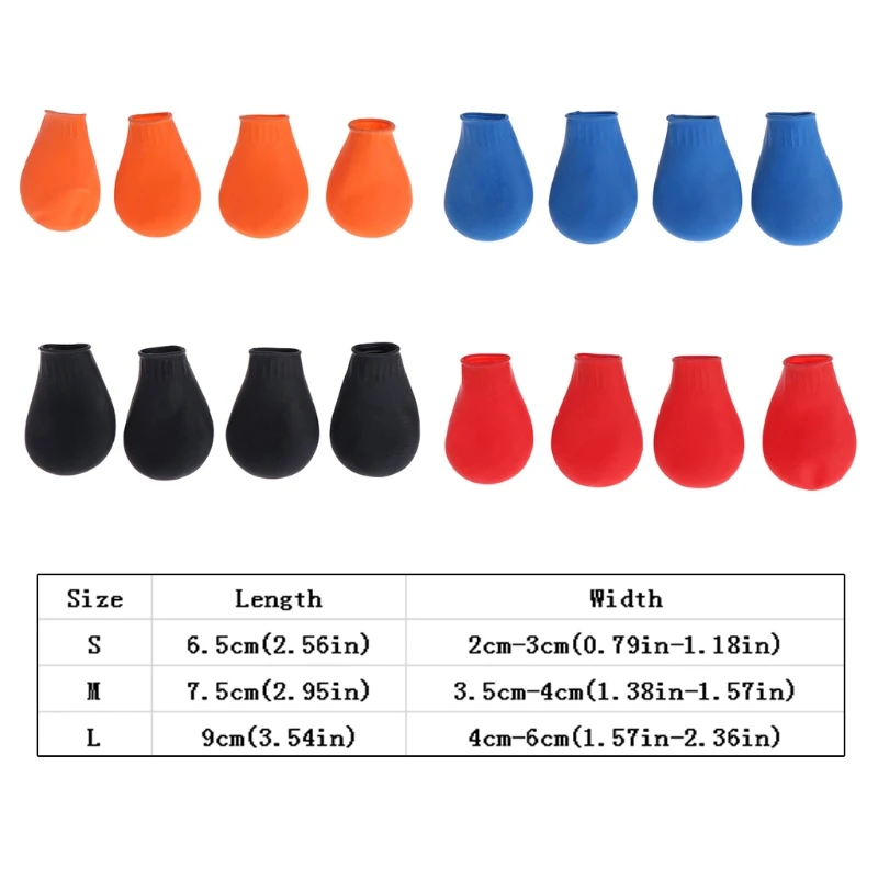 

Pets Boots Waterproof Rubber Rain Shoes Non Slip Outdoor Dog Puppy Candy Color