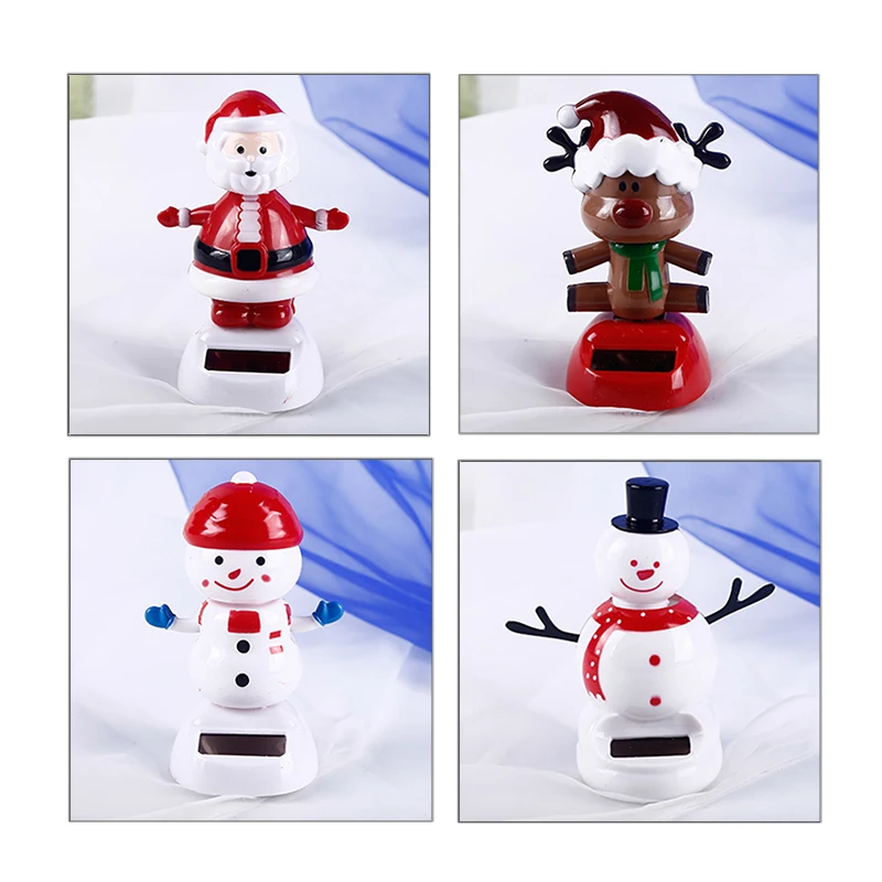Танцующая игрушка на солнечных батареях Рождественский Снеговик автомобиль
