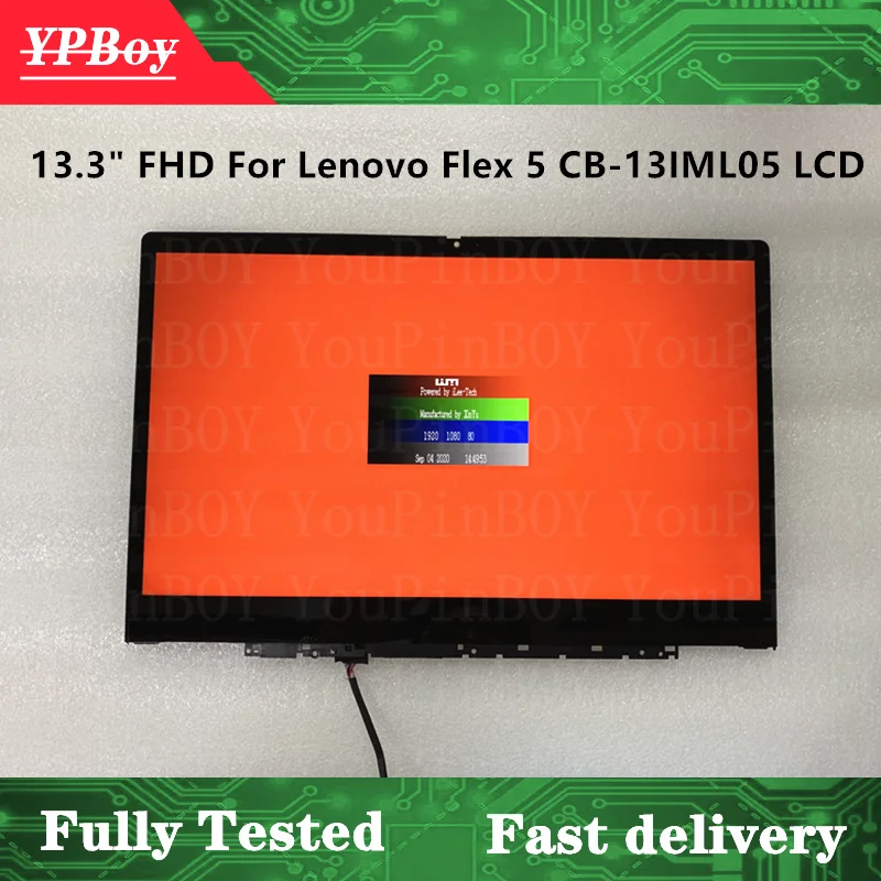 13 3 'ɿHD 1920X1080 оригинальный Lenovo Flex 5 CB-13 FLEX CB-13IML05 LCD светодиодный сенсорный экран