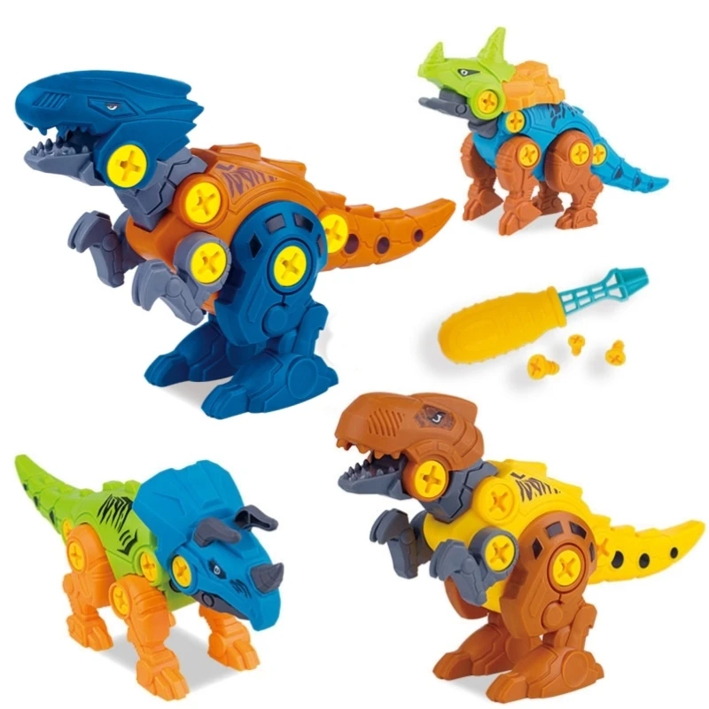 

3D DIY Removable Combination Assembly Dinosaur Construction Set Children Puzzle Game Model Kits Educational Toys