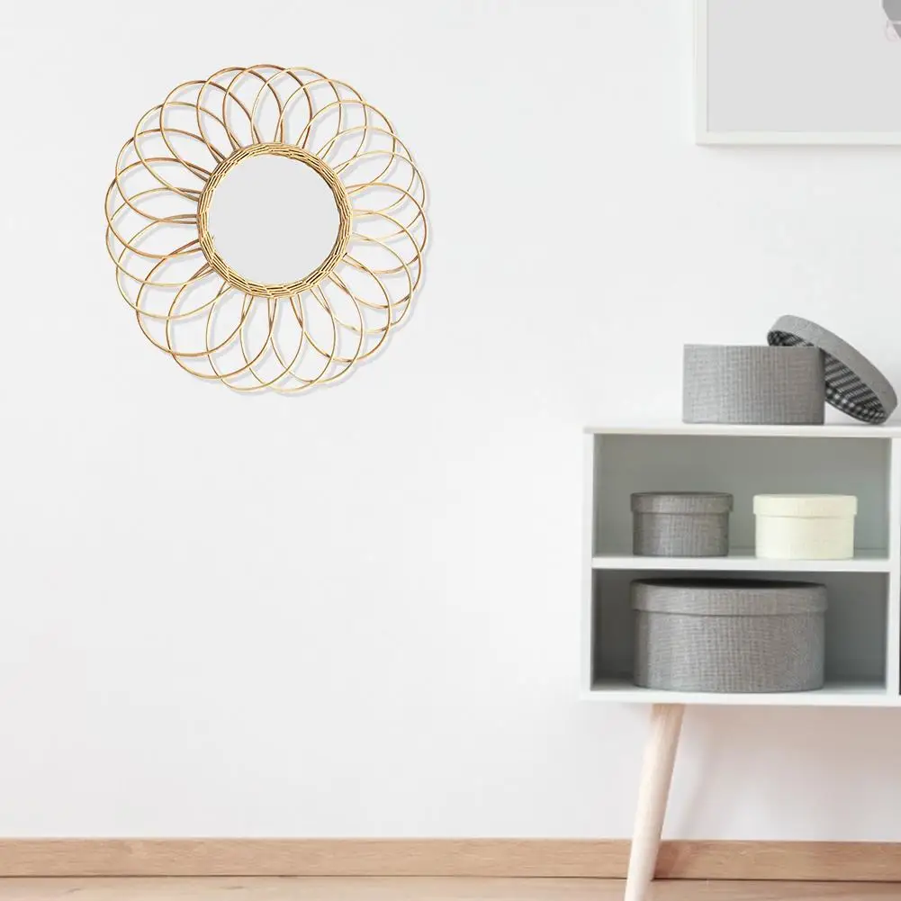 1 шт. инновационное подвесное настенное зеркало с бахромой макраме круглый