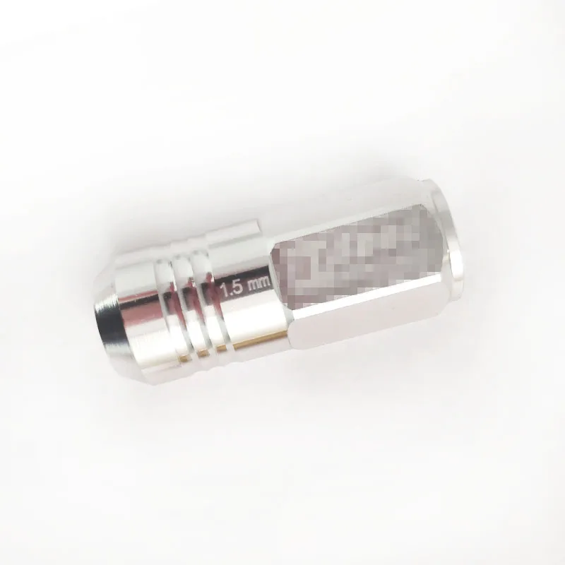 silvery Гоночный алюминиевый сплав колесные гайки винт M12x1.5/1,25 Длина 50 мм для 95% автомобилей 20 шт./компл - Название цвета: silvery