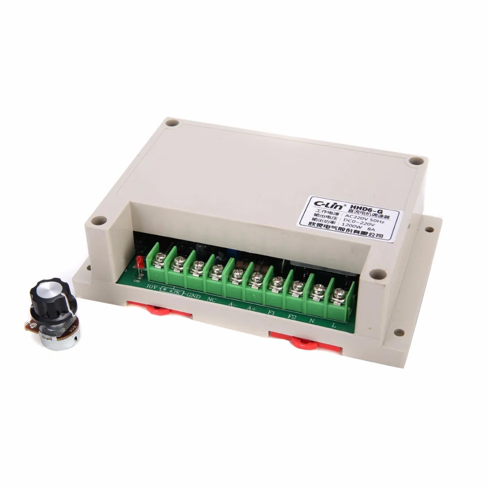 1 шт. HHD6-G ШИМ двигатель Скорость контроллер Вход AC220V Выход DC0-220V 1200W -10 ~ + 65C