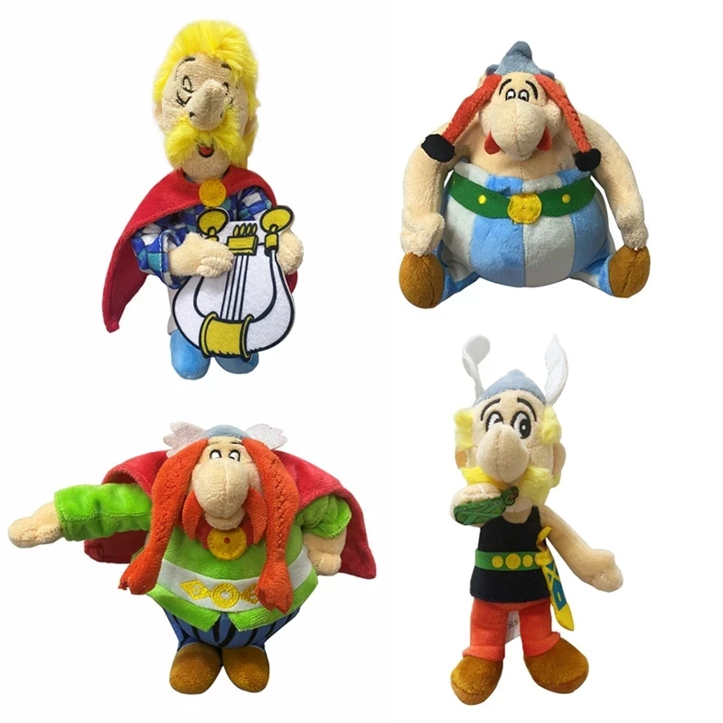 Juguete de peluche cl&aacute;sico de Francia para ni&ntilde;os, juguete de felpa de Asterix Obelix, de dibujos animados, 18cm, 1 ud.-0