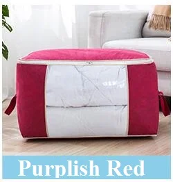 Purplish Red 2 5 цветов получить сумки Нетканый Тканевый шкаф Органайзер сумка с большим окном домашняя отделка хранения контейнеров хранения одежды - Цвет: Purplish Red 2