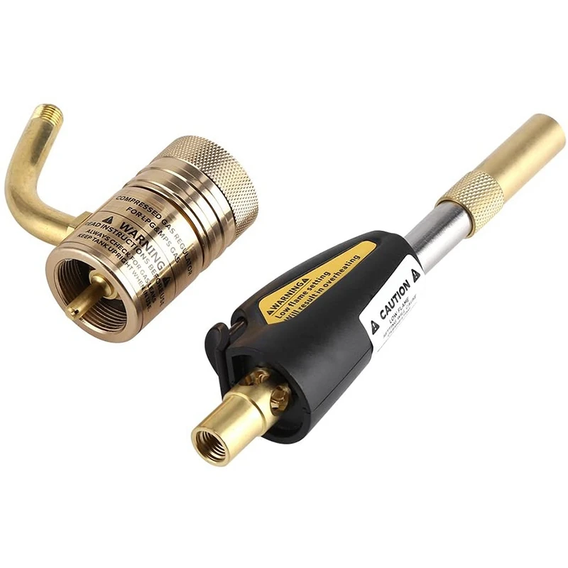 

BESTTurbo Torch Tips Gas Self Ignition Turbo Torch Regulator Brazing Soldering Welding Plumbing Tool Home Accessory