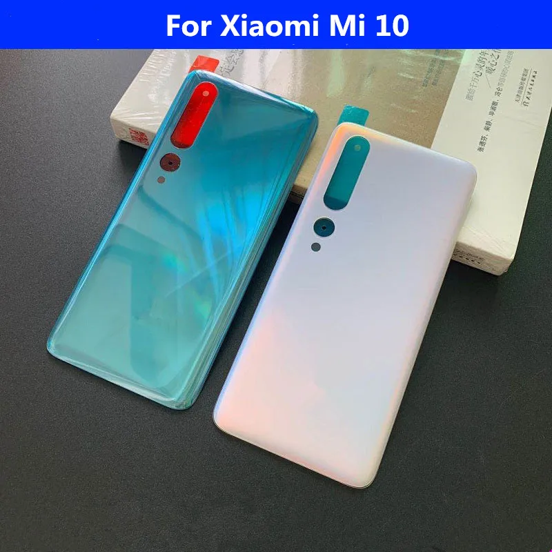 

Оригинальный задний корпус Mi10 для Xiaomi Mi 10, стеклянная задняя крышка для ремонта, замена телефона, батарейный отсек + наклейка с логотипом, кл...