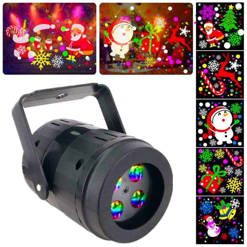 20 Patterns Outdoor Indoor Film KTVChristmas Party Wedding Birthday Decorative Lamp Flash Stage Laser Fight  LED Stage Lighting