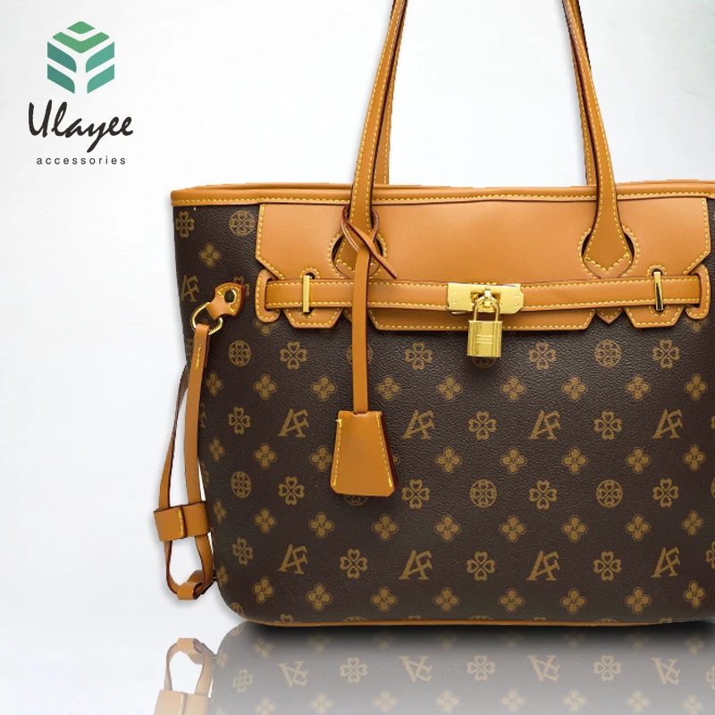 

Ladies handbag tote bag for women Portable bag 2021mother bag Lychee grain cowhide big bag High quality ladies bag female Wrist