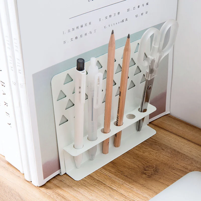 Железный книжный шкаф со встроенным крючком для хранения книжная полка белого и