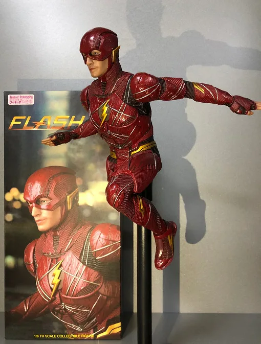Limit Cheap Sale DC Flash Super Hero 30cm Statue PVC Action Figure Collectible Model Toys