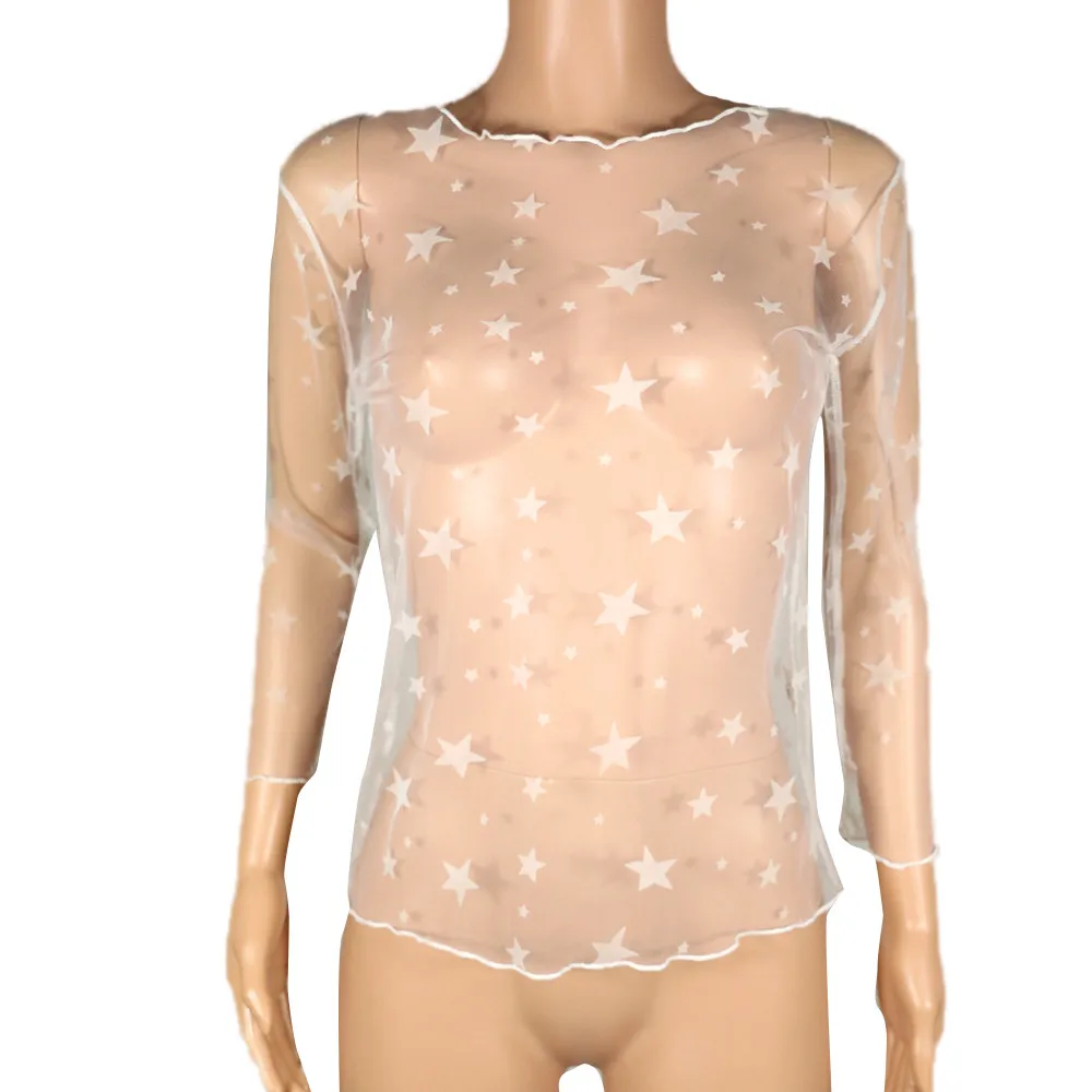 Новая сексуальная белая открытая облегающая футболка женская с длинным рукавом