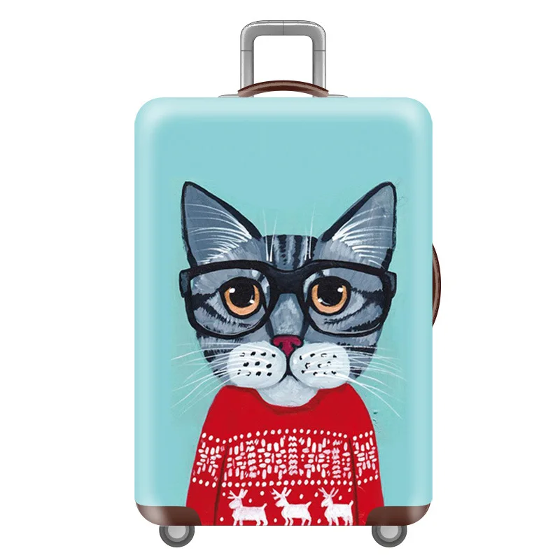 F Luggage cover Эластичный Чехол для багажа, защитный чехол для багажа, Чехол для багажа 18-32 дюймов, чехол для чемодана, пылезащитный чехол, аксессуары для путешествий - Цвет: F Luggage cover