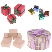 112 dollhouse miniature paper christmas gift box pretend play mini doll house furniture decoration accessories toys