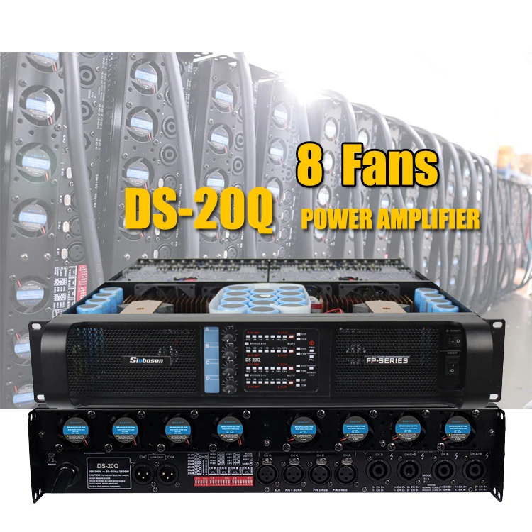 Усилитель высокой мощности Fp 4400W 2000q ламповый стерео аудио усилитель DJ сабвуфер PA динамик 18 дюймов линейный массив системный усилитель