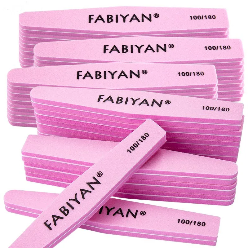 УФ Гель лак Маникюрный Инструмент наждачная бумага пилка для ногтей Лайм 100/180