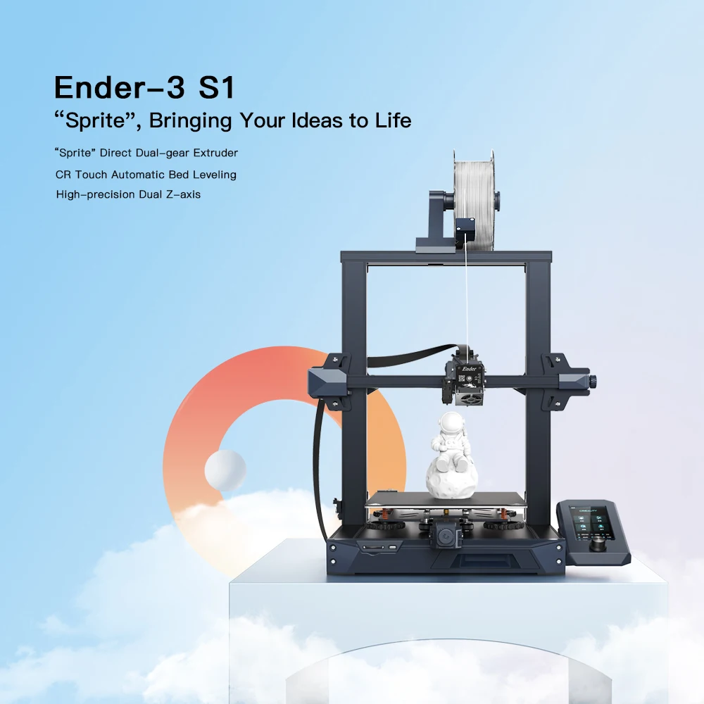 3D-принтер CREALITY Ender-3 S1 двухступенчатый экструдер для объемной печати 32 бита с