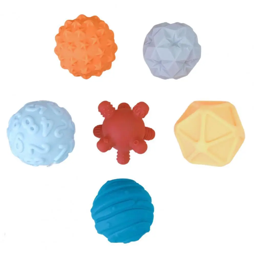 

Creative Sensory Balls Set Multiple Textured Hand Catching Rattle Baby Early Educational Interactive Game Toy