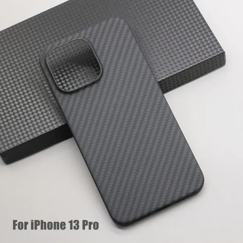 Чехол для телефона Amstar-Pure из углеродного волокна для iPhone 13 Pro Max, ультратонкий деловой чехол из арамидного волокна для iPhone 13 Mini, высококачественный