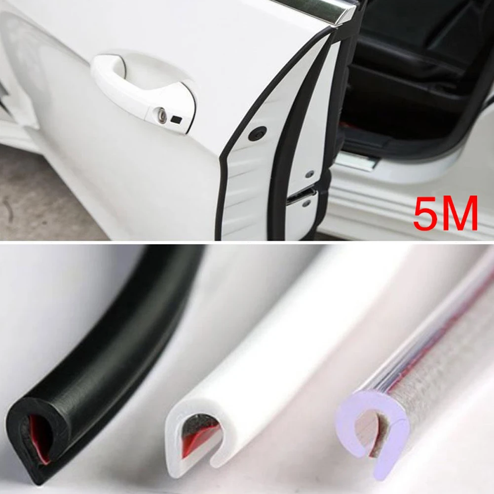 

5 Meter U Shaped Rubber Sealing Strip Edge Trim Automobile Door Guard For Glass Metal Wood Panel Board Sheet Cabinet