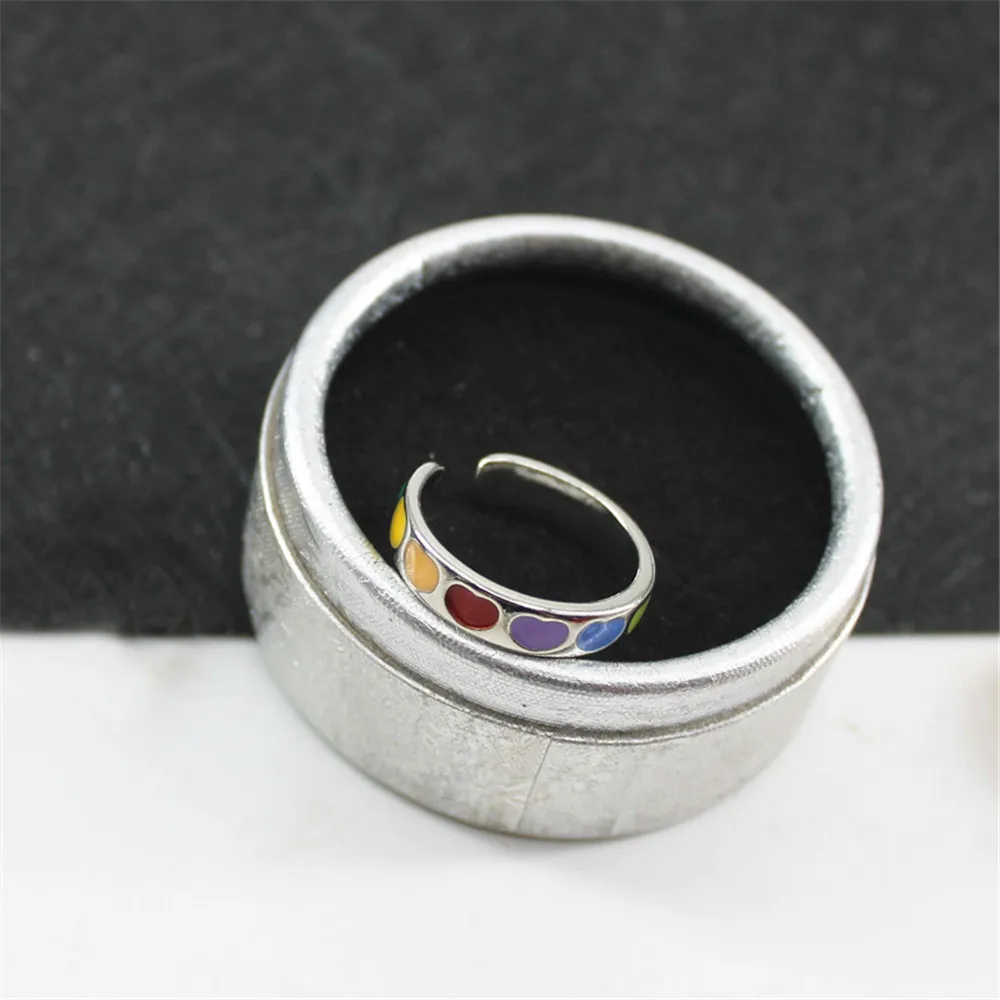 Кольцо женское регулируемое с жемчугом и сердцем | Украшения аксессуары