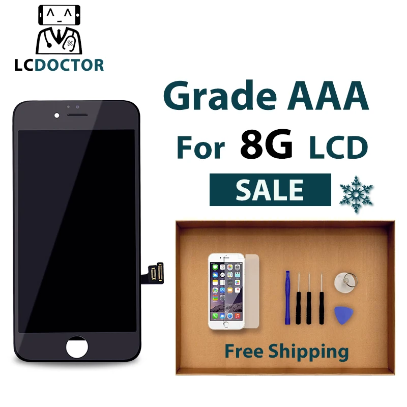 1 шт. для AAA + iPhone 8 Plus ЖК-дисплей lcd кодирующий преобразователь сенсорного экрана в