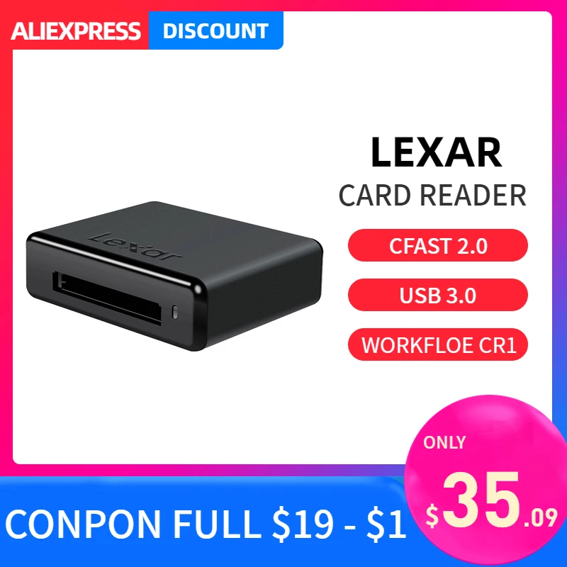 Смарт кард ридер Lexar CF Usb 3 0 CR1 CFast 2 профессиональная технологическая линия Okuyucu