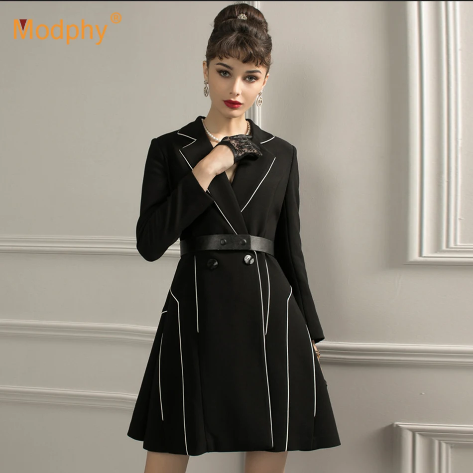 

2020 autumn new elegant women dress sexy white long-sleeved Slim A word mini dress fashion Evening party runway Vestidos Female