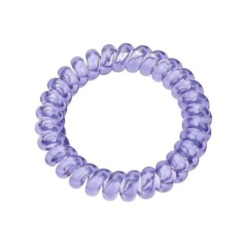 

5PCS Candy Colored Telephone Wire Elastic Hair Bands For Girls Headwear Ponytail Holder Rubber Bands Women Hair Accessories