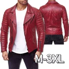 Кожаная мужская куртка, 2021 год, в европейском и американском стиле