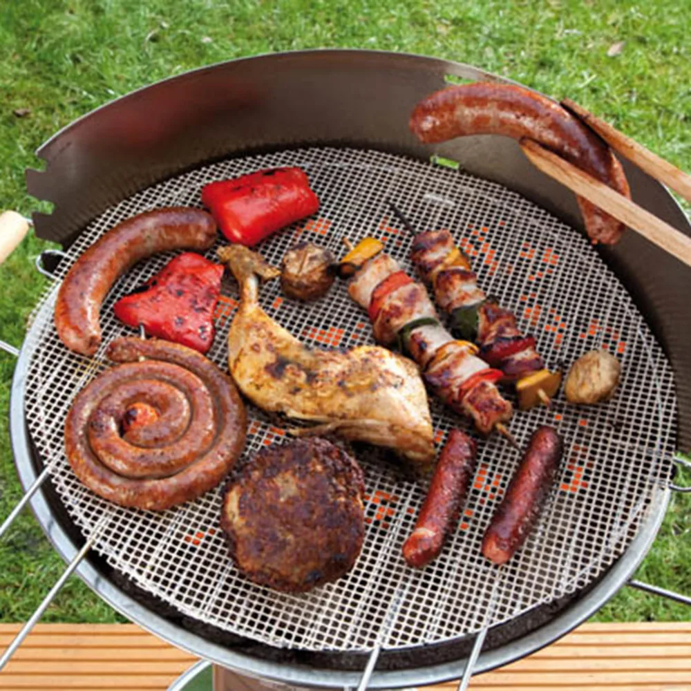 

Non-Stick Frying Pan Pad Round Liner Sheet Barbecue Grill Mat Tools For Microwave Oven Outdoor BBQ Accessories