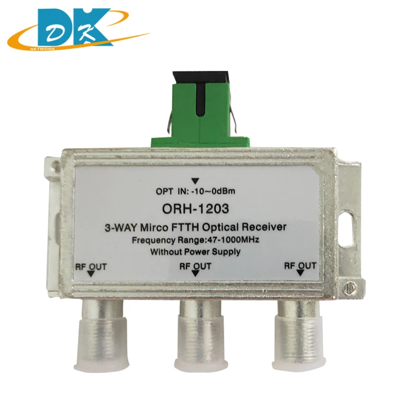 10 шт./лот 3-сторонний пассивный CATV FTTH оптический приемник узловой 47-1000 МГц