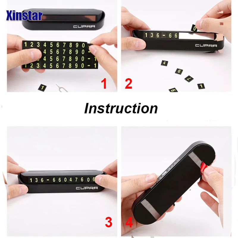 Автомобильная табличка с номером телефона наклейка для парковочной карты seat leon