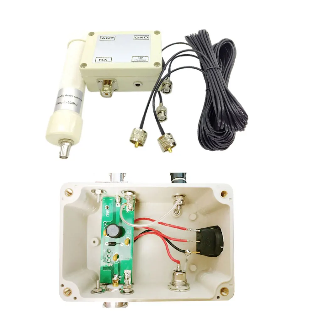 Active Antenna Mini Whip VLF LF HF VHF 10 kHz-30 MHz with Portable Cable for Radio Communication Tool accessory | Инструменты