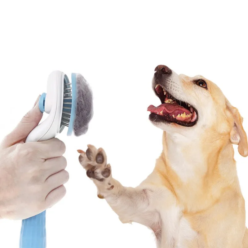 

Dog Hair Removal Comb Grooming Cats Comb Pet Products Cat Flea Comb Pet Comb for Dogs Grooming Toll Automatic Hair Brush Trimmer