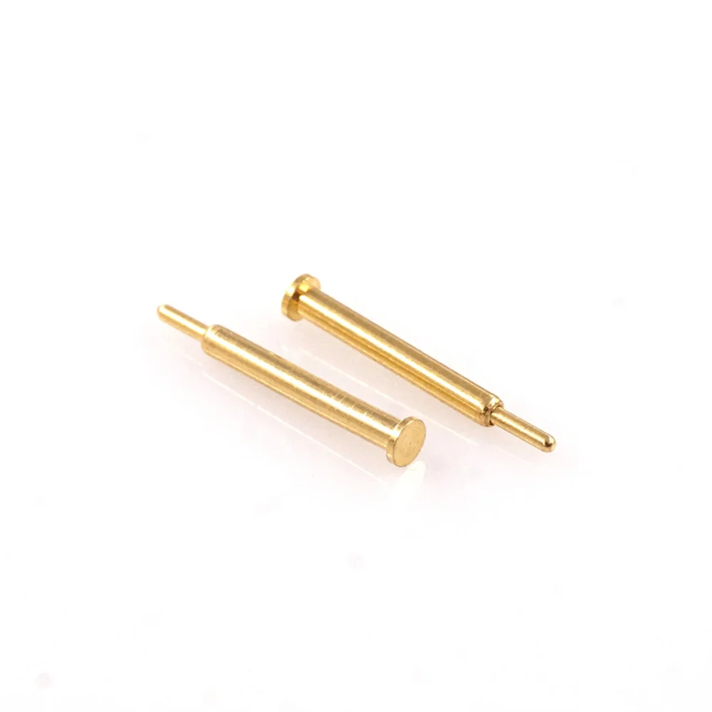 10pcs 2.0 x 16.5mm Spring loaded pogo pin connector Diameter 2.0mm Height 16.50 brass material force 75g gold 1u plating | Обустройство