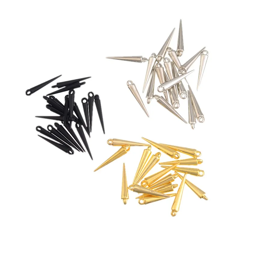 

MIAOCHI 50PCS Acrylic Spike Pendant Drop Basketball Wives Hoop Spike Earrings Findings 22mm/35mm/53mm
