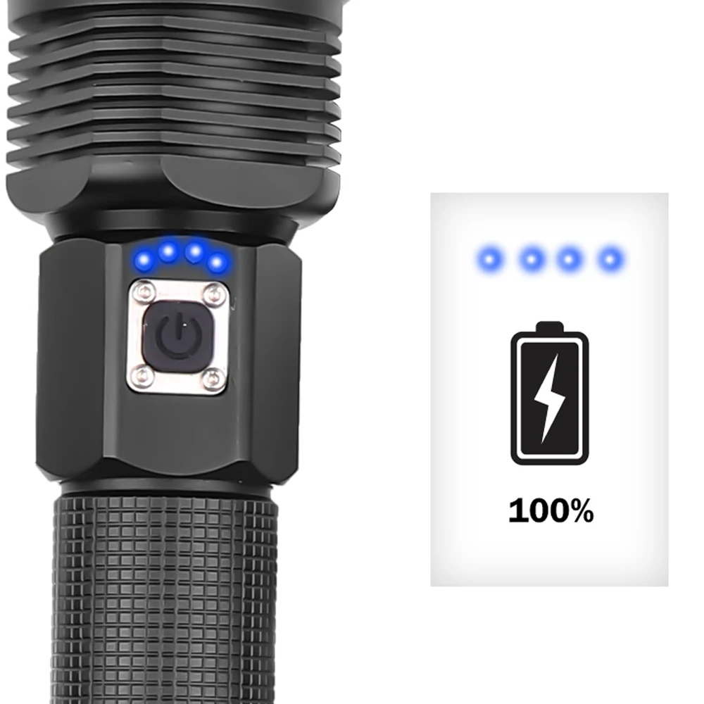 Высокая мощность XLamp XHP90 самая мощная светодиодная вспышка с Usb Zoomable светильник Мощность 26650 18650 батарея Xhp70.2 Тактический светильник фонарь