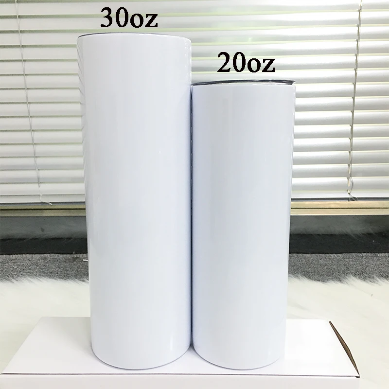 Персонализированные DIY сублимационные 20 унций 30 Тощий стакан белый пустой