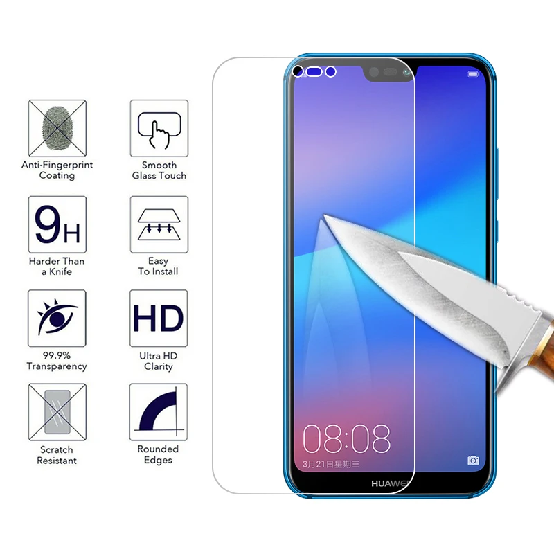 9H Защитная пленка для экрана Huawei P20 Lite стеклянная объектива камеры P30 закаленное