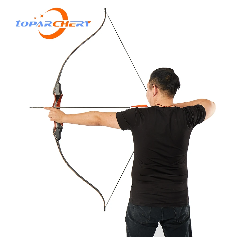 

Archery Recurve Bow Right Hand adult Bow for Hunting Recurve bow set Adjustable for Right hand Traditional Wood Hunting Bow