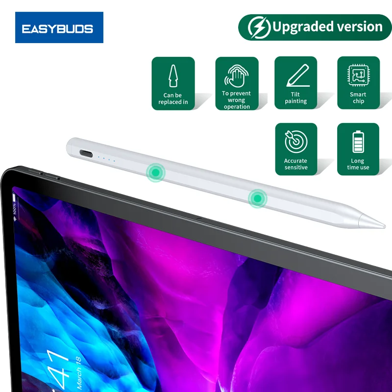 

Стилус для iPad, активный стилус для Apple Pencil 5 Mini, стилус для планшета IOS Android, стилус для Xiaomi Huawei