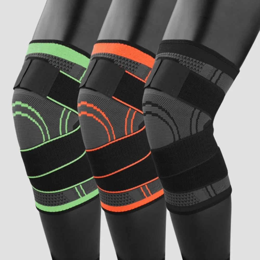 3D Pressurized Fitness Bandage Knee Support Brace Elastic Nylon Sports Compression Pad Sleeve Health Care | Красота и здоровье
