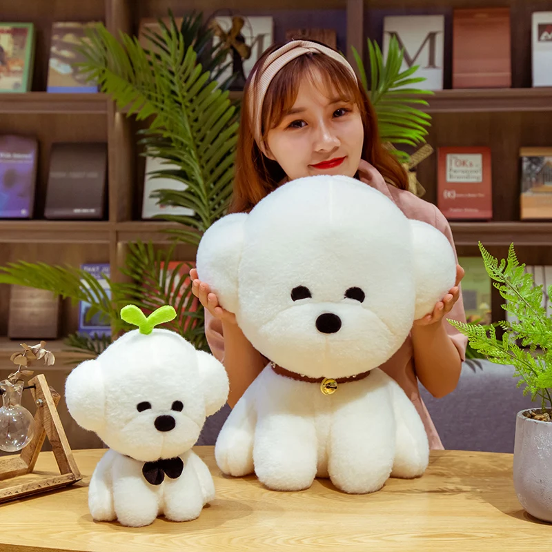 Новая творческая имитация Bichon Frise плюшевая игрушка набивная Корейская