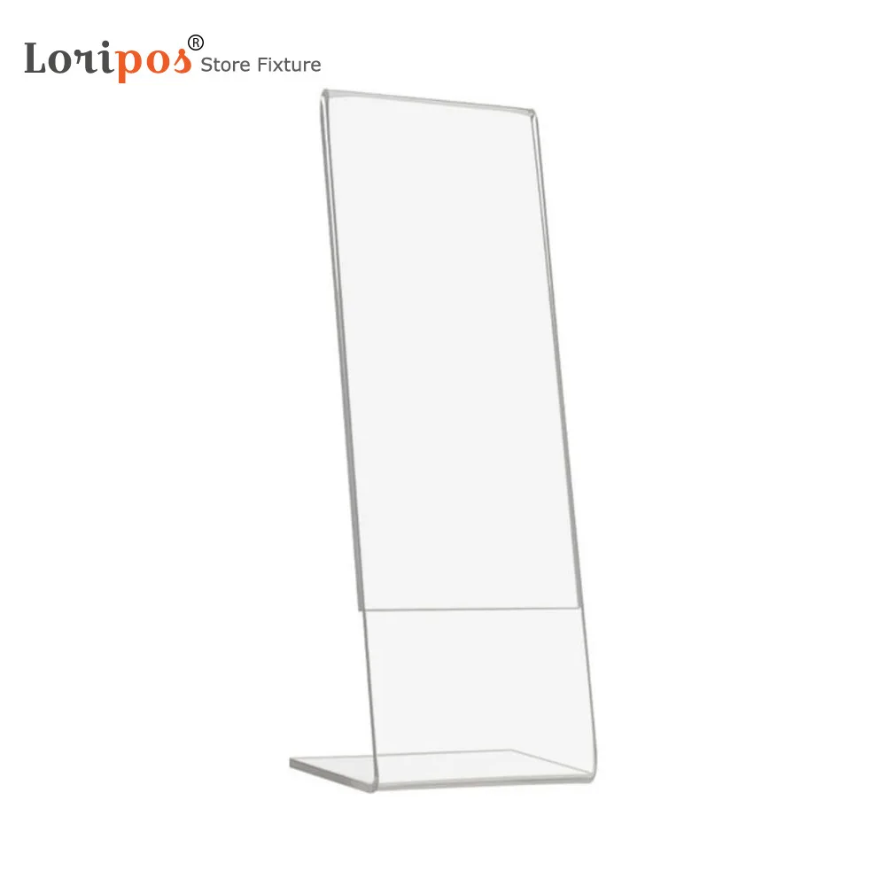 

2"w X 6"h Sign Holder Photo Booth Strip Menu Frame Slant Back Table Qty 4